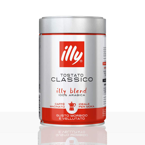 8.8-Ounce (Pack 2) Illy Ground Moka Medium Roast, Cans