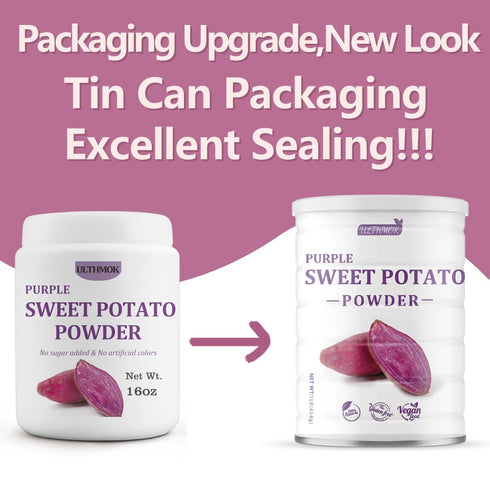 1LB/454g,Natural Premium Purple Sweet Potato Powder Purple Food Coloring,No Additives & Gluten Free.