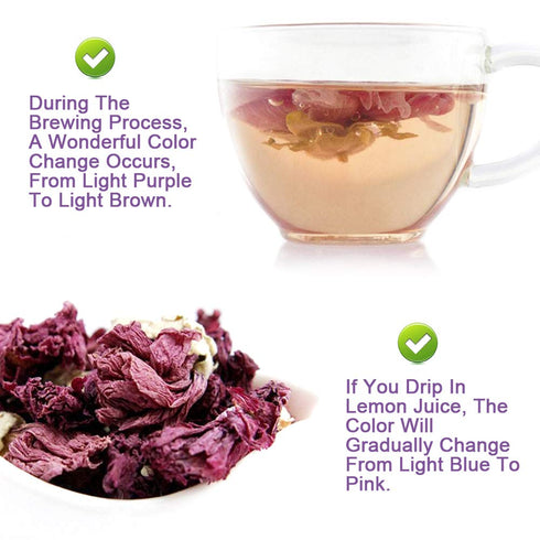 Plant Gift 35g/1.23oz Dried Violets Sweet Violet Tea, Edible Dried Flowers, Violet Leaf Tea, Natural Food Coloring
