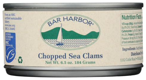 Bar Harbor Clams Chopped 6.5 OZ(Pack of 2)