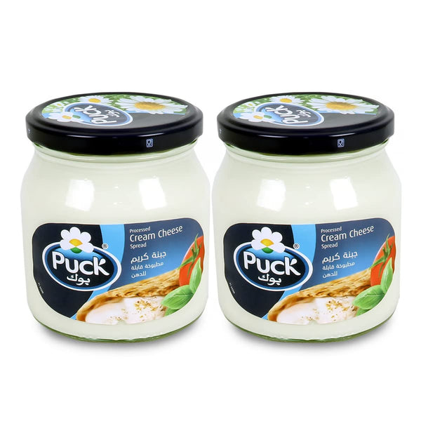 generic 2 jars of puck creamy cheese spread