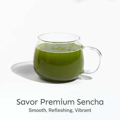 100 2.65 oz Yu Tea Organic Sencha Green Tea Powder, Servings | Rich in Antioxidants, EGCG, & L-Theanine | Pure Japanese