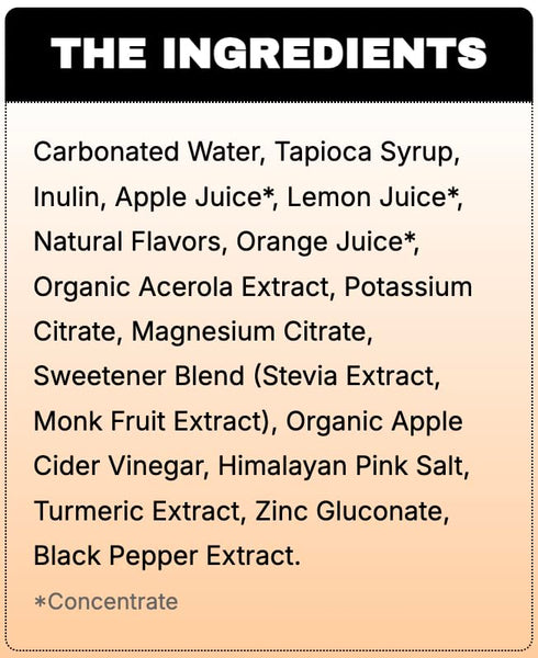 100% 12 oz Pack 12 Dont Drink - Orange Creamsicle - Prebiotic Soda - Electrolytes, Vitamin C, Turmeric - fl Cans