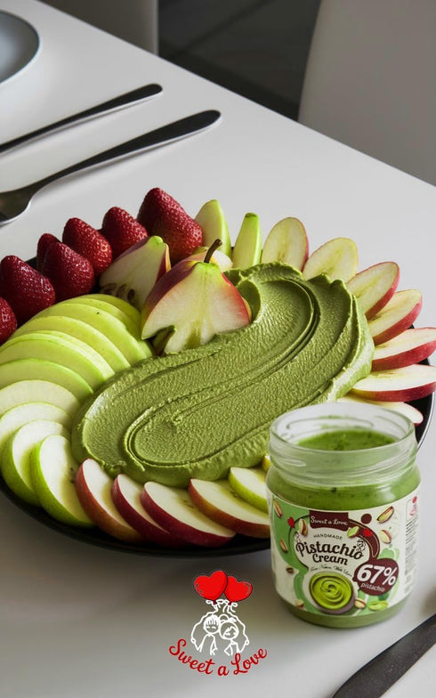 sweet a love 67% 7.05 oz (200g) Bars,100% Pistachio Butter Rich & Creamy Pistachio Spread, Nutty PistachioCream