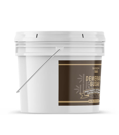 (1 Unpretentious Demerara Sugar, Raw, First-Pressed Sugarcane Crystals For Drinks & Baking Gallon)