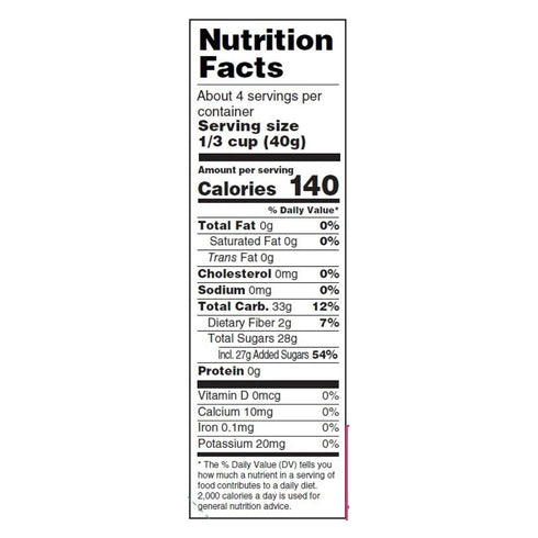 8-5.25 oz. Woodstock Organic Cranberries - Sweetened - Case