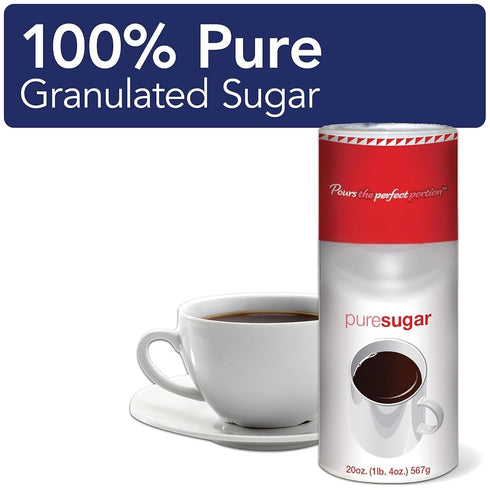 Generic 8 (22 oz 2 Pack Pure Cane Sugar - Canisters Each), | Granulated White Sugar for Coffee, Tea, Baking & Everyday