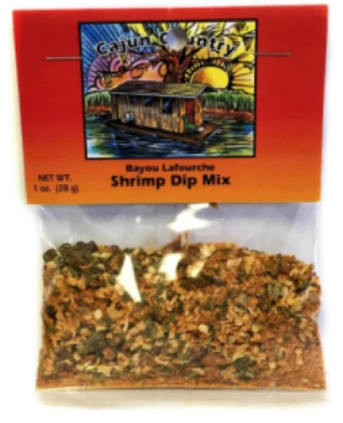 Cajun Country Bayou Lafourche Shrimp Dip Mix, 1 Ounce Packet (Makes About 3 Cups