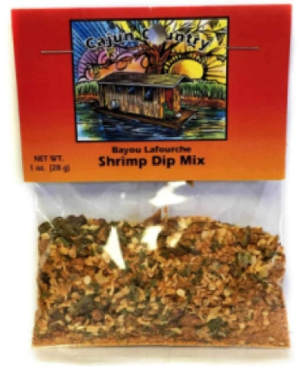 Cajun Country Bayou Lafourche Shrimp Dip Mix, 1 Ounce Packet (Makes About 3 Cups