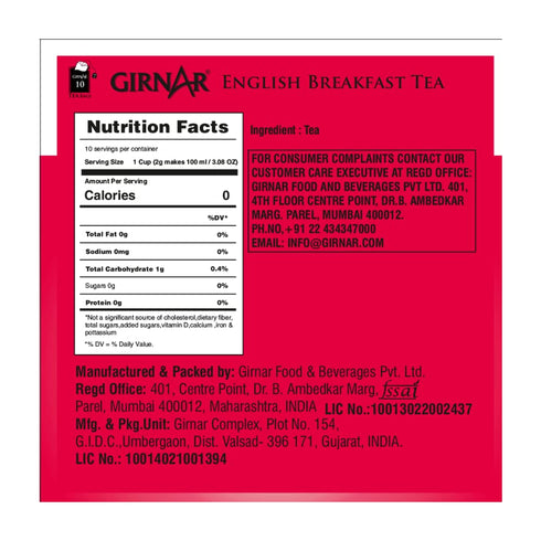 GIRNAR English Breakfast Tea - Premium Blend
