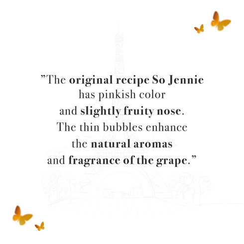 (750ml) So Jennie Paris Premium Luxury Bubbles (Alcohol Free Champagne Alternative)