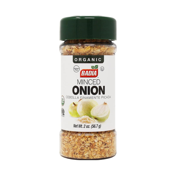 Badia Organic Minced Onion, 2 oz Dehydrated Onion Flakes for Cooking &