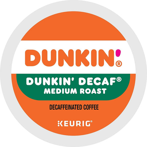 44 Dunkin' Donuts Decaf Keurig Single-Serve K-Cup Pods, Medium Roast, Box of K-Cup Pods