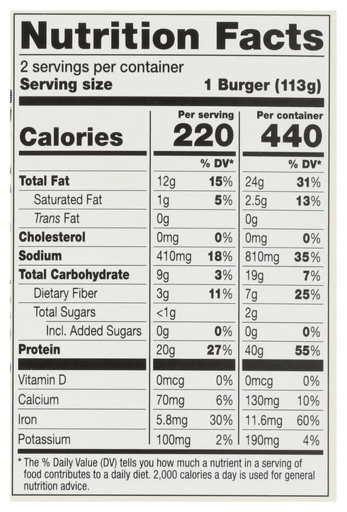 4 2 Count Dr. Praeger's, Perfect Burgers, Ounce