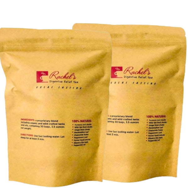 (60 Bags/120 Cups) Rachels Tea: Turmeric, Wild Yam, Ginger, Marshmallow, Chamomile, Peppermint,