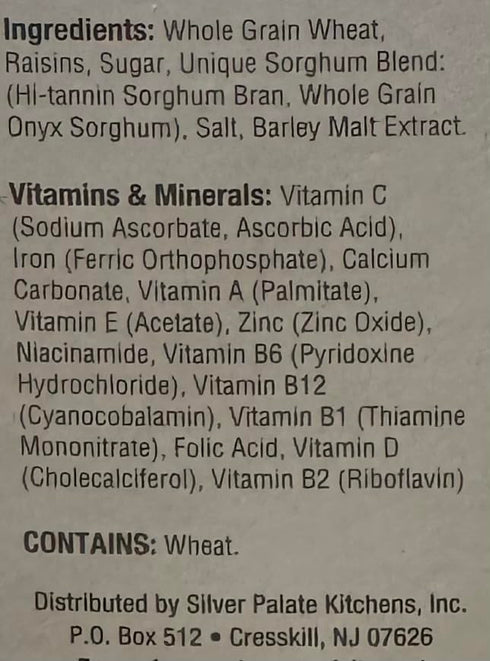 Grain Berry Raisin Bran with Onyx Sorghum