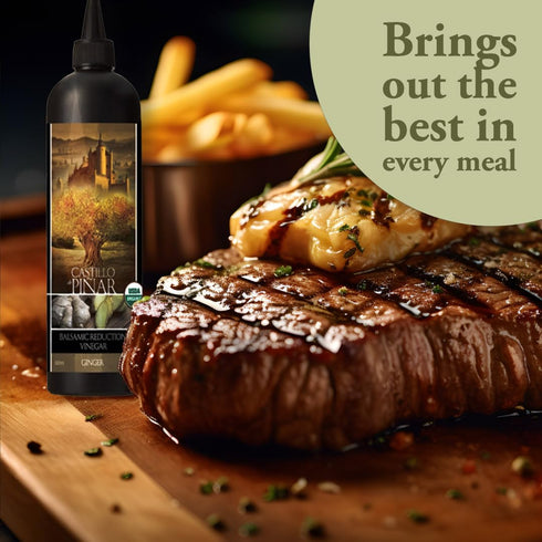500ml Castillo de Piar Ginger Balsamic Reduced Vinegar Certified USDA Organic Non GMO