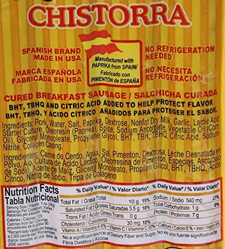 Quijote 7 oz Chistorra Dry, Spanish Dry Chorizo Style
