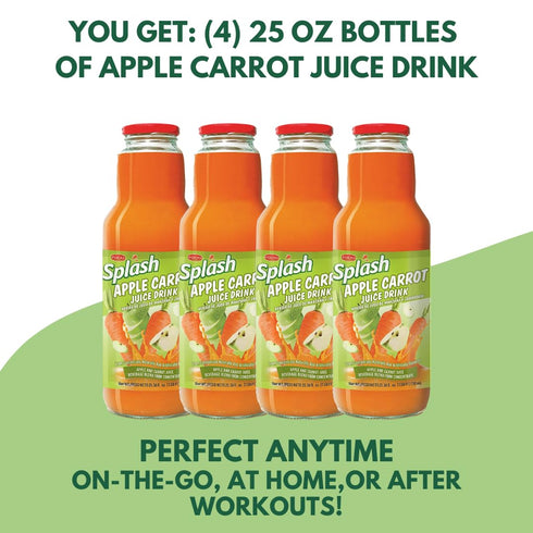 Pocas 750ml, 4 Pack SPLASH Apple Carrot Juice Drink