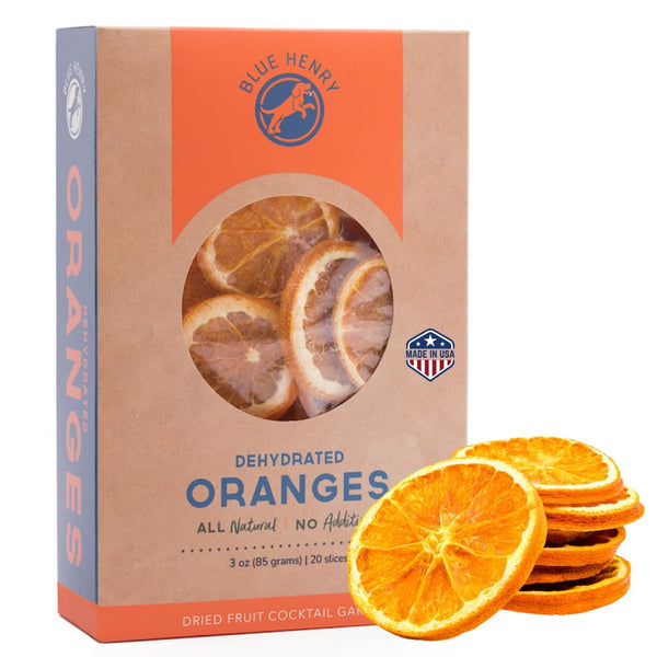 BlueHenry Dehydrated Orange Wheels, 3 oz, 20 slices, Natural Fruit