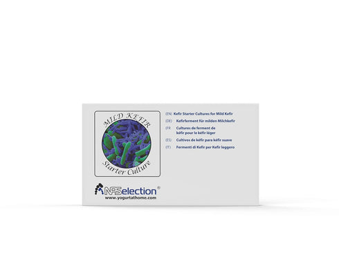 Kefir Starter Cultures - Pack of 12 Freeze-Dried Culture Sachets for Creamy Mild Milk Kefir