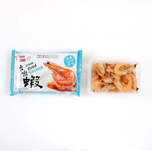i3Fresh Crispy Whole Dried Shrimp Snack 25g - Premium Taiwanese White Shrimp,