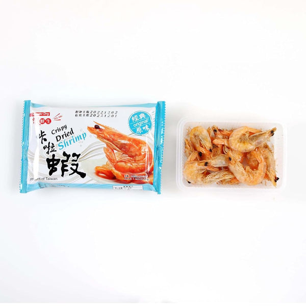 i3Fresh Crispy Whole Dried Shrimp Snack 25g - Premium Taiwanese White Shrimp,