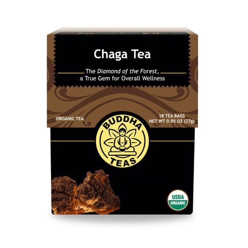 Buddha Teas - Chaga Tea - Organic Herbal Tea - For Cognitive