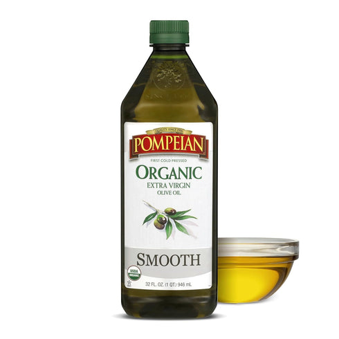 Pompeian Smooth Organic Extra Virgin Olive Oil - 32 fl oz -