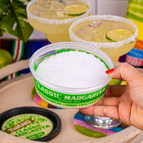 Rimmer, 4 (Pack 12) Twang Flavored Salt Classic, for Margaritas, Mocktails, Smoothies and Micheladas, Ounce