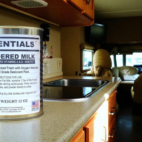 20-Year 12oz, #2.5 Future Essentials Canned Instant Nonfat Dry Milk Powder Shelf Life Non Fat Dry Powdered Milk