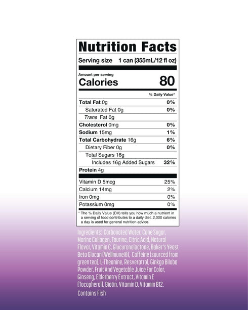 Immunity, 12 oz Euroky Vitality Drink, Wellness Beverage Rejuvenation, Cognition and Energy Support, fl