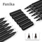 Fanika 3pcs (0.4mm) (0.7mm) Black Edible Markers - Double Sided with Extra Fine Tip Thick Tip Edible Pens, Double-sided
