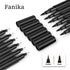 Fanika 3pcs (0.4mm) (0.7mm) Black Edible Markers - Double Sided with Extra Fine Tip Thick Tip Edible Pens, Double-sided