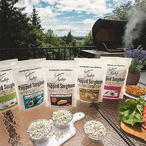 Nature Nate's Extremely Cheezy Popped Sorghum, 5 oz, Gluten Free Snacks, Made In USA