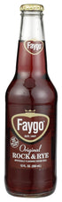 Faygo original Rock & Rye flavored cream cola, 12-fl. oz. glass bottle