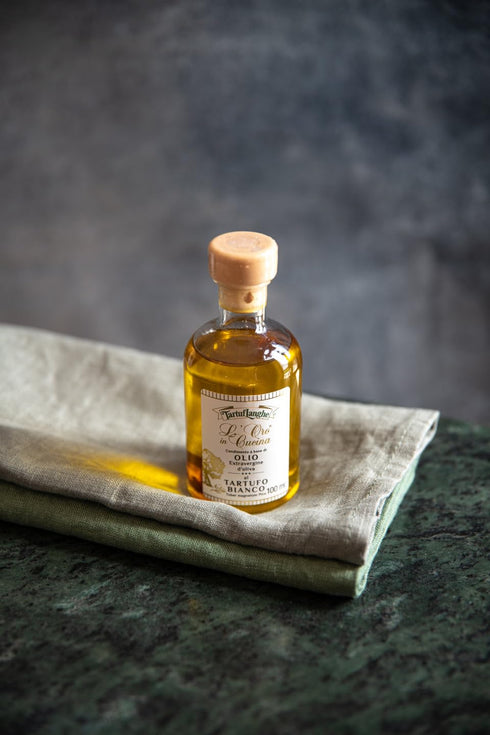 Alba 3.4 oz (Pack 1) TartufLanghe LOro in Cucina White Truffle Oil - EVOO Extra Virgin Olive Oil from Italy Infused