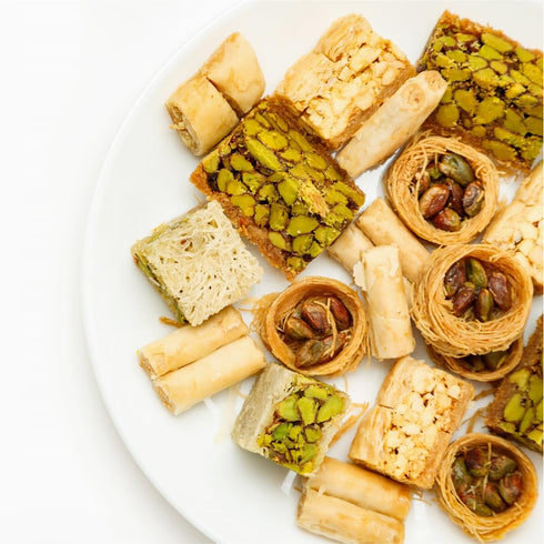Anabtawi Sweets 50-Piece 400g Anabtawi Middle Eastern Sweets - Assorted Baklava, Pistachio and Almond Pastry