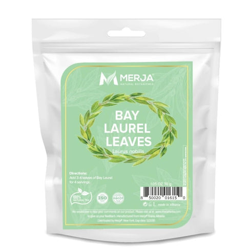 Merja Herbs Mediterranean Bay Leaves - Bay Laurel Seasoning - 100% Natural