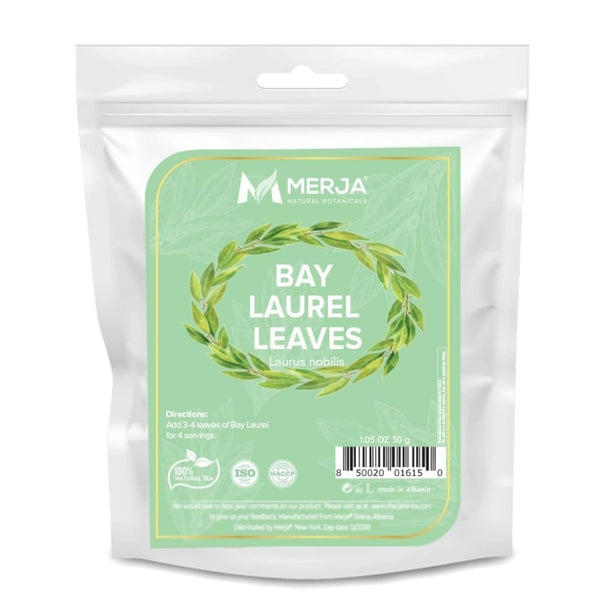 Merja Herbs Mediterranean Bay Leaves - Bay Laurel Seasoning - 100% Natural