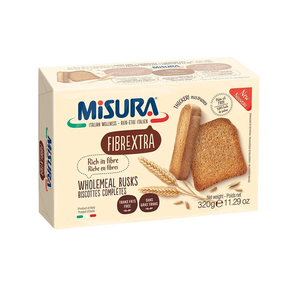 Misura Whole Wheat Rusks Fibrextra 320g