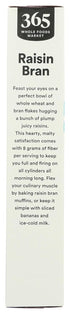 365 15 by Whole Foods Market, Raisin Bran Cereal, Vegan, Low-Fat, Ounce