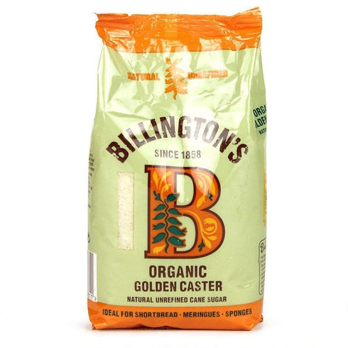 Billington's Billingtons Organic Golden Caster Sugar 500g (Pack of 2)