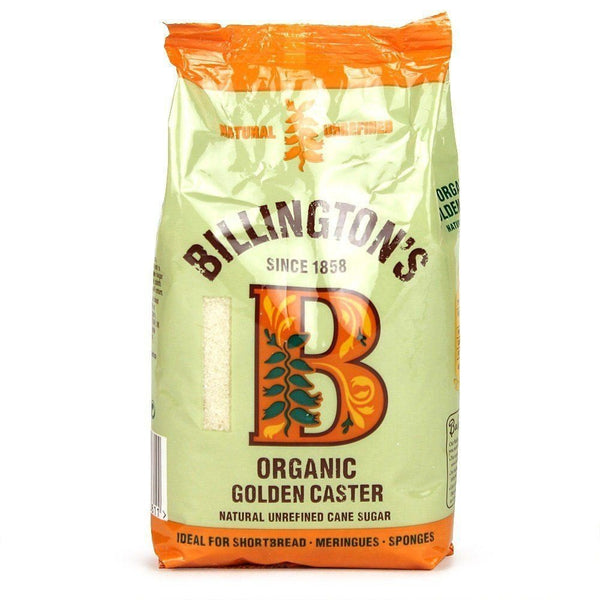 Billington's Billingtons Organic Golden Caster Sugar 500g (Pack of 2)