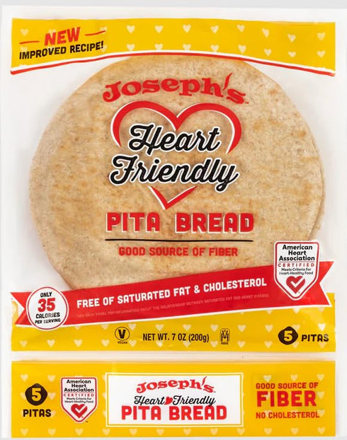 3g 3-Pack (5 Pack, 15 Joseph's Heart-Friendly Pita Bread, Net Carbs Per Serving, Per Pitas Total), Fresh Baked