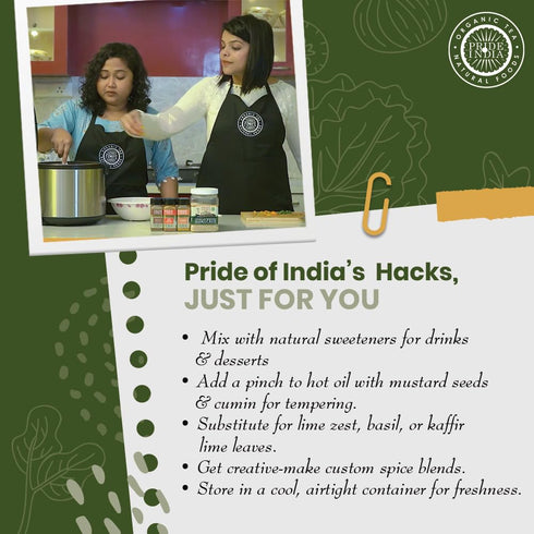 1.3 oz. Pride of India Curry Leaf Ground Fresh Aroma/Distinct taste No GMO/No Artificial Color Traditional Indian Spice