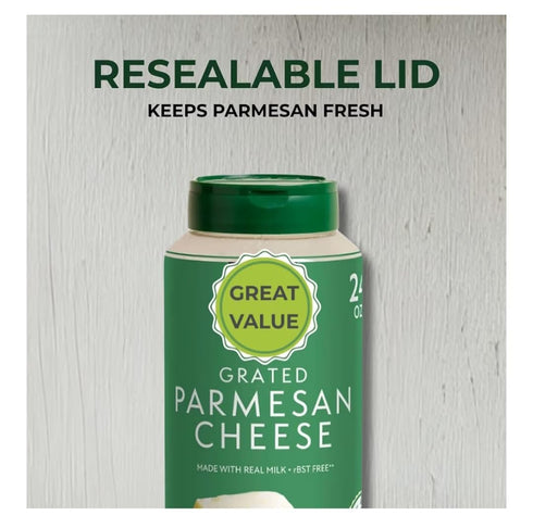 Generic 2x1lb 8 oz Grated Parmesan Cheese Premium Aged Parmesan, Ready-to-Use, Perfect for Pasta, Pizza, Salads