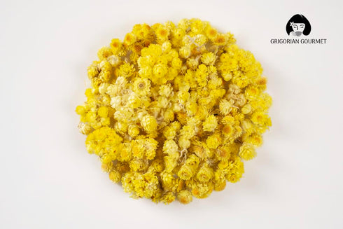 GRIGORIAN GOURMET Immortelle 1 OZ (30g) (Helichrysum Pallasii) Dried Flowers Loose Herbal Tea | Wild-Harvested from the
