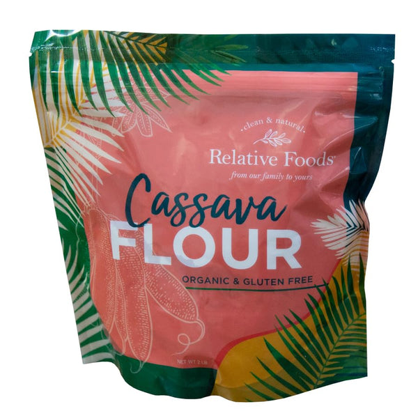 Relative Foods Premium Organic Cassava Flour (2 lb) - Versatile Yuca Flour
