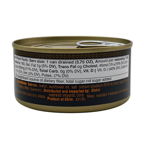 6.5 Oz Aqua Gourmet Canned Salmon in Oil Wild Flavor from Chilean Patagonia